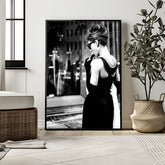 Audrey Hepburn Breakfast at Tiffany’s Wall Art | Timeless Black and White Glamour Print - Print